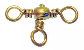 Giratorio/Emerillon triple Dorado