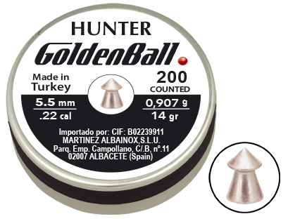 Balines de Plomo Goldenball 5,5mm