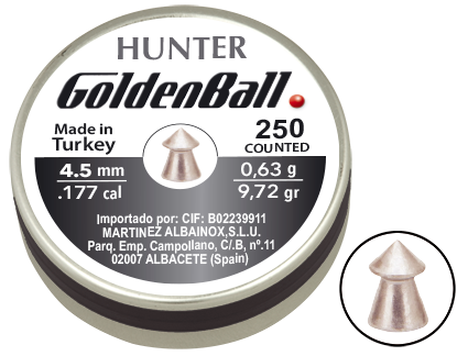 Balines de Plomo Golden Ball Hunter 4,5mm